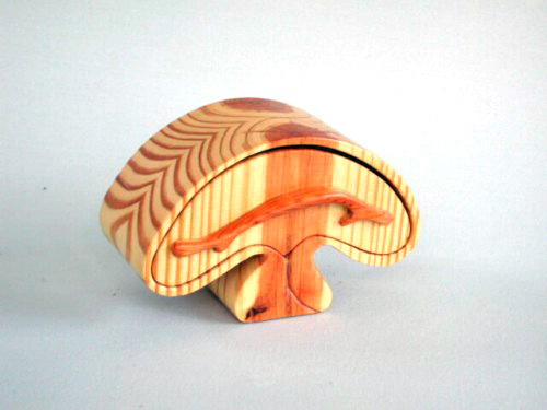 Free-form sculptured boxes by Kathy Sawada, Toronto, Canada