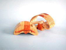 Free-form sculptured boxes by Kathy Sawada, Toronto, Canada
